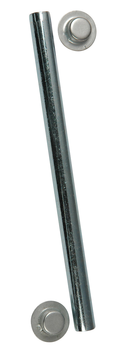 Trailer CE Smith 10700A Roller Shaft with Cap Nuts, 1/2" x 5 1/4"- Replacement Parts and Accessories for Your Ski Boat, Fishing Boat or Sailboat Trailer, Silver