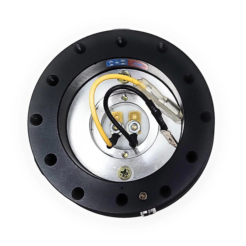 NRG Innovations Quick Release - Black Ring/Black Body with Shreddy Collab Version 3 Compatible With 6-Bolt 70mm Bolt Spacing, Gen 2.0 Quick Release Kit, NRG-SRK-200BK-SDY3
