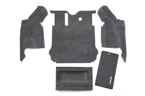 Jeep Cargo Kit - Bedrug | 2007 - 2010 Jeep Wrangler JK UNLTD 4 Door, Cargo Liner w/ Tailgate & Tub Liner | Grey - 5 pc. | BRJK07R4