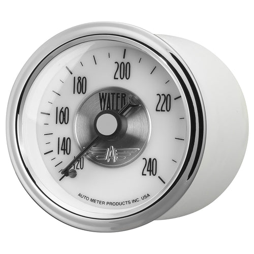 Auto Meter Prestige Pearl 2031 2-1/16" Mechanical Water Temperature Gauge (120-240 Degree F, 52.4mm)
