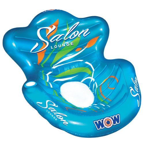 Inflatable Pool Party Lounge - WOW Sports Single Salon Lounge Chair - Summer Accessory For Kids & Adults