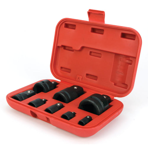 Convertible Performance Tool M795 Impact Adaptor Set in Durable Case for Air, Power, or Drive Tools (8-Piece)