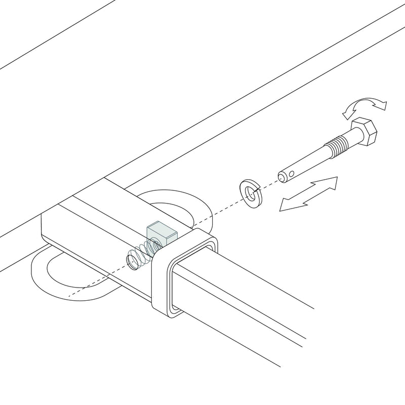 Class I Lockable Silent Hitch Pin Let's Go Aero (SHP 2081)