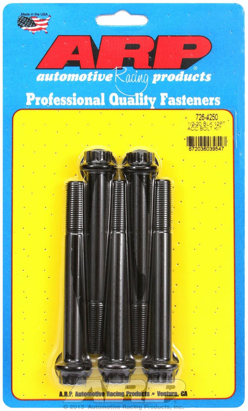 ARP 4.250 1/2-20 x 12pt Black Oxide Bolts (5/pkg)