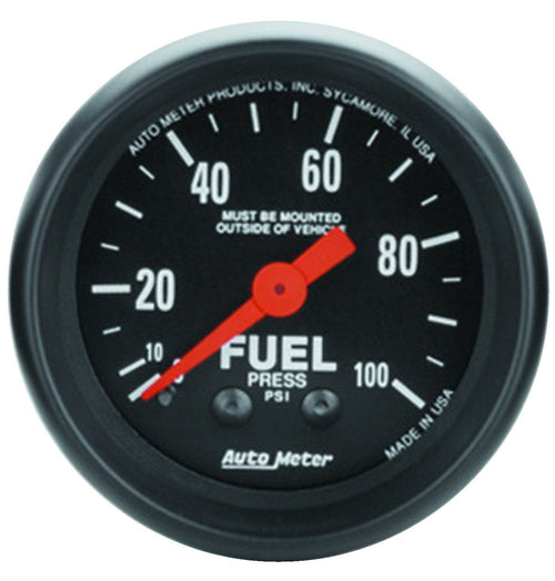 Auto Meter Z-Series 2612 Mechanical Fuel Pressure Gauge