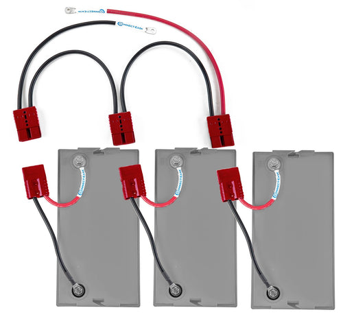 36V Connect-Ease Heavy Duty Series Connector Kit RCE36VHDK | 6-Gauge Marine-Grade Wire for High-Output Trolling Motors | Lithium Compatible | Quick Connect Wire Connectors | Batteries Not Included