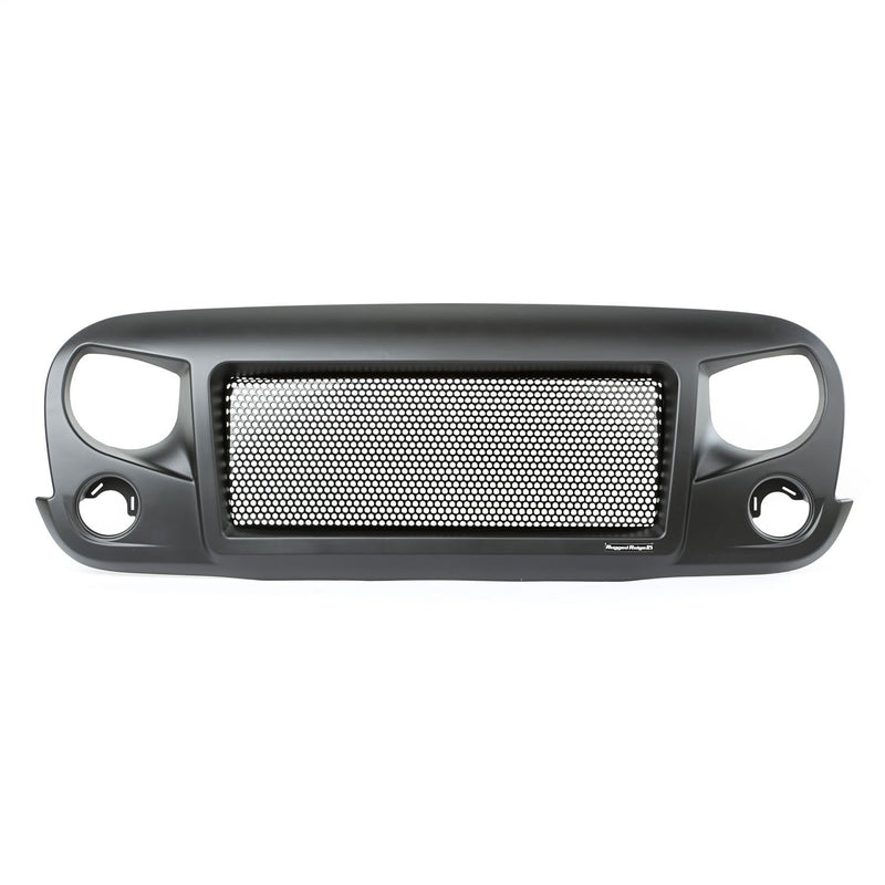 Spartan Grille, Satin Black | Rugged Ridge | 12034.01 | Fits 2007-2018 Jeep Wrangler JK