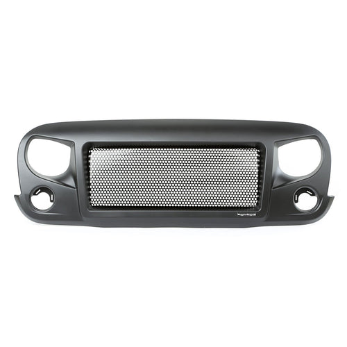 Spartan Grille, Satin Black | Rugged Ridge | 12034.01 | Fits 2007-2018 Jeep Wrangler JK
