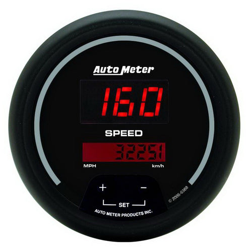 AUTO METER Sport Comp 6388 Digital 3-3/8" 160 mph Digital Electric Programmable Speedometer