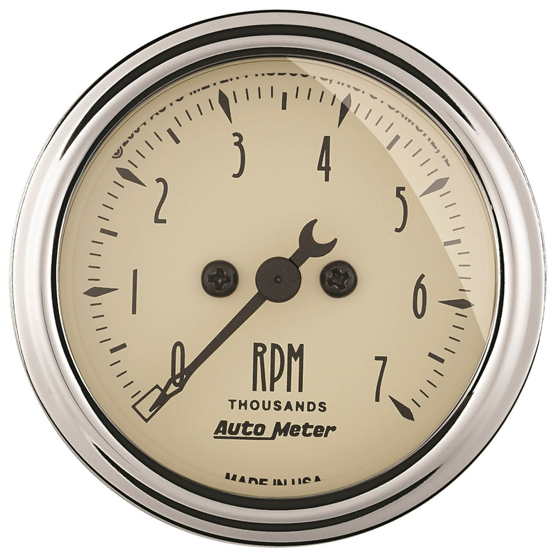 Electric Tachometer Auto Meter 1897 Antique Beige
