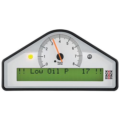 AutoMeter Race Display ST8100-B, Pre-Configured, White, 0-8K RPM (Psi, Deg. F, Mph)