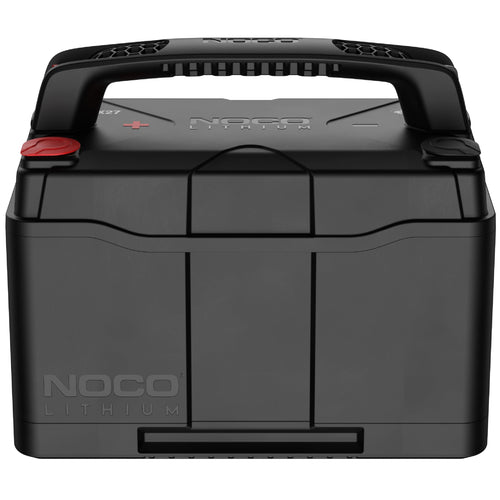 12V LiFePO4 Lithium Battery NOCO NLX27 — Dual-Purpose — 100Ah Deep-Cycle + 1400A Group 27 Starter Battery — For Auto, Car Audio, Marine, Boat, RV, Off-Grid, Camper — UL Listed