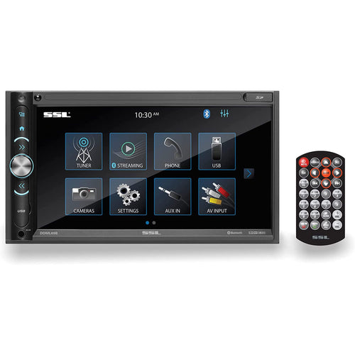 DDML69B Sound Storm Laboratories Car Stereo - A-Link (Screen Mirroring), 6.75 Inch Touchscreen, Bluetooth Audio and Hands-Free Calling, USB, SD, AUX in, AM/FM, No CD DVD, Multi-Color Illumination