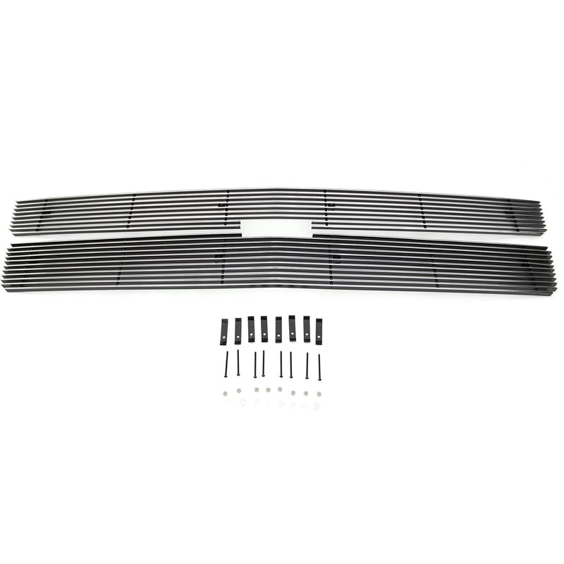 Polished 2007-2010 Silverado HD Billet Grille, 2 Pc, Overlay - PN #21112