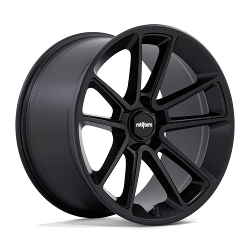 R194 Rotiform 22X10 5X120 MT-BLK-BLK-CAP 30MM - R194220011+30