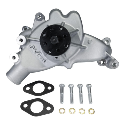 Edelbrock Victor Series Water Pump, Mechanical, 5/8 in Pilot, Long Design, Aluminum, Natural, compatible with Big Block Chevy, Each