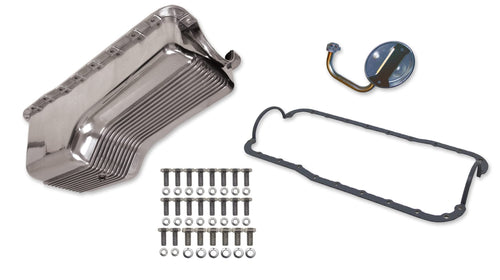 Aluminum Weiand 6524FWND Oil Pan Kit