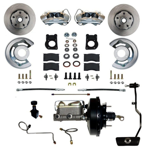 Power Disc Brake Conversion LEED BRAKES 70 Mustang With Automatic Transmission - 4Piston