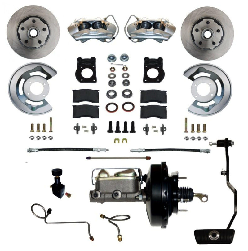 Power Disc Brake Conversion LEED BRAKES 70 Mustang With Automatic Transmission - 4Piston
