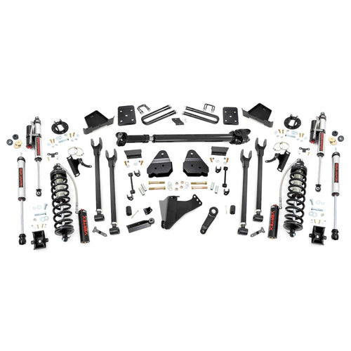 6" Rough Country Coilover Lift Kit for 17-22 Ford Super Duty | 4 Link - 56059
