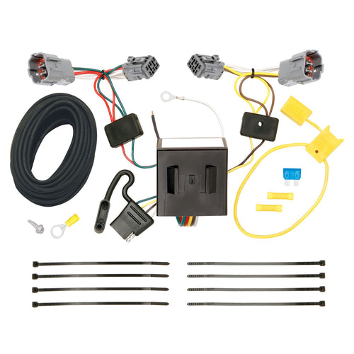T-Connector Harness TEKONSHA T-One® 4-Way Flat, Compatible with Select Hyundai Santa Fe, Black