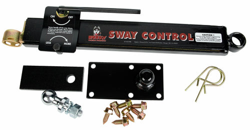 Husky Towing Left-Hand 37498 Weight Distribution Hitch Sway Control Kit Includes Side Bar Handle Tongue Ball Plate Sway Control Ball Hardware for RV Trailers