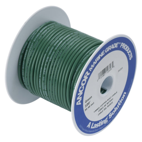 Marine Grade Ancor 112305 Electrical Tinned Copper Battery Cable (6-Gauge, Green, 50-Feet)