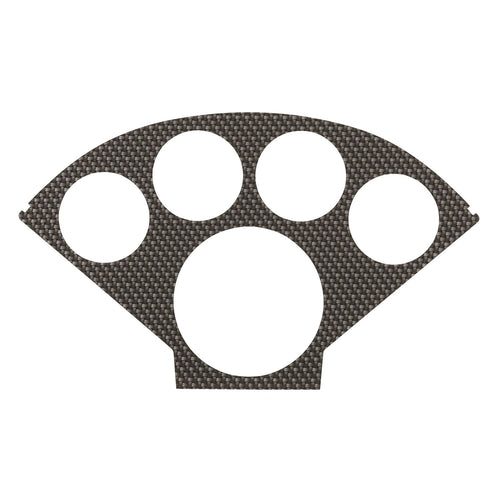 Carbon Fiber Auto Meter Silver Look Faceplate 2122