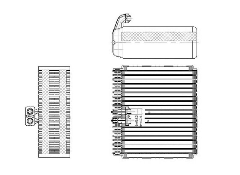 Toyota 4Runner TYC 97091 Replacement Evaporator