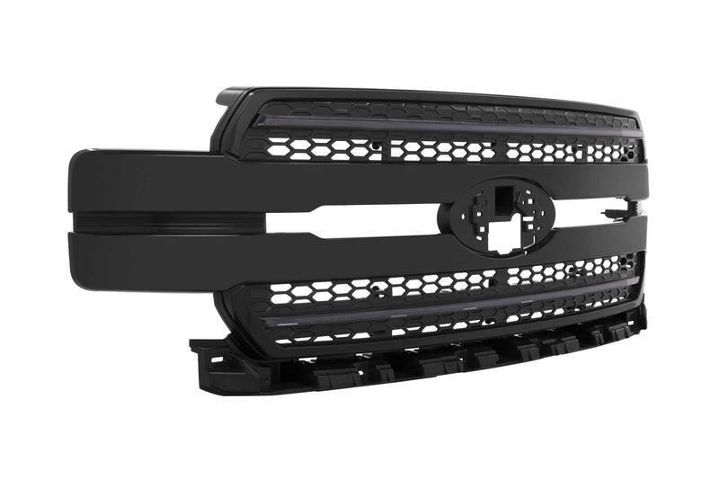Morimoto LED XBG DRL Grille Fits Ford F-150 18-20, Plug and Play Paintable Black Grille with White LED DRL (XBG15)