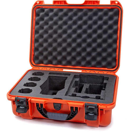 Nanuk Waterproof Hard Case 925 with Foam Insert for DJI Mavic 2 Pro|Zoom + Smart Controller, Crystalsky 5.5" or iPad - Orange