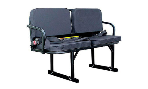Deluxe Great Day Rumble Seat - For UTVs With30"x 30"x 12" or Larger Bed Size - 350 lbs Weight Capacity - Black, UVDRS200BL