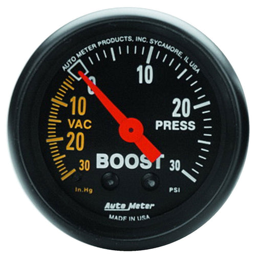 Z-Series AUTO Meter 2614 Mechanical Boost/Vacuum Gauge 2.3125 in.