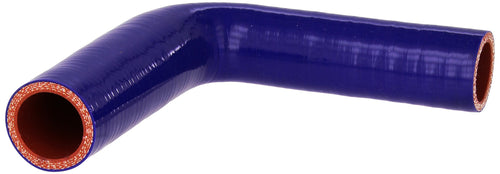 HPS Silicone High Temperature HTSER90-112-125-BLUE 4-ply Reinforced 90 degree Elbow Reducer Coupler Hose, 75 PSI Maximum Pressure, 4" Leg Length on each side, 1.12" > 1-1/4" ID, Blue