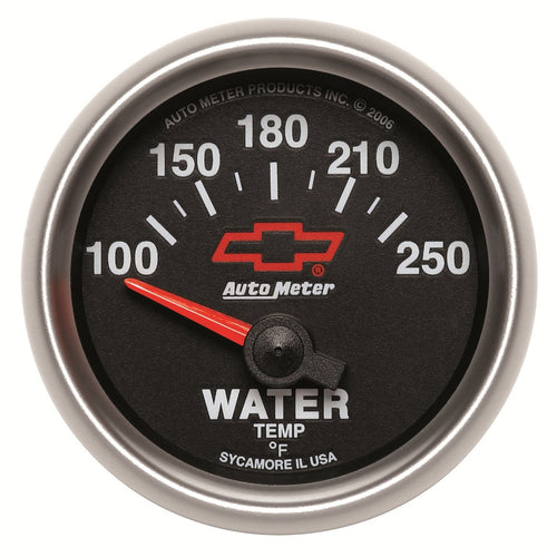 Auto Meter 2-1/16" Red 100-250 Degree Fahrenheit Short Sweet Electric Water Temperature Gauge GM Performance Parts 3637-00406