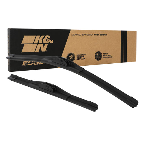 Windshield Wipers K&N EDGE: All Weather Performance, Superior Wiper Blades to Windshield Contact, Streak-Free Wipe Technology: 24 Inch + 16 Inch Wiper Blades (Pack of 2)