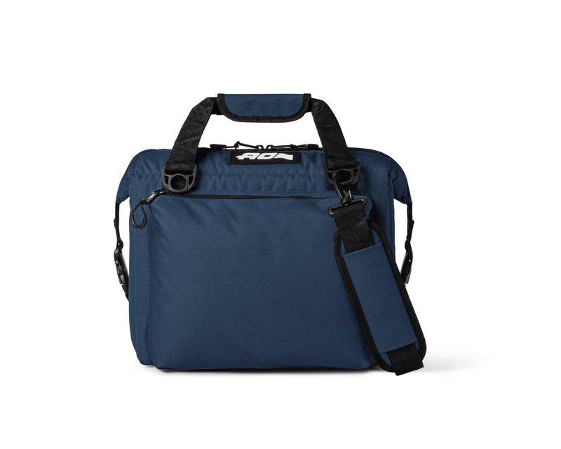 Caravan AO Coolers Canvas Soft Cooler with High-Density Insulation, Oversized Storage Pockets, Navy, 12-Can