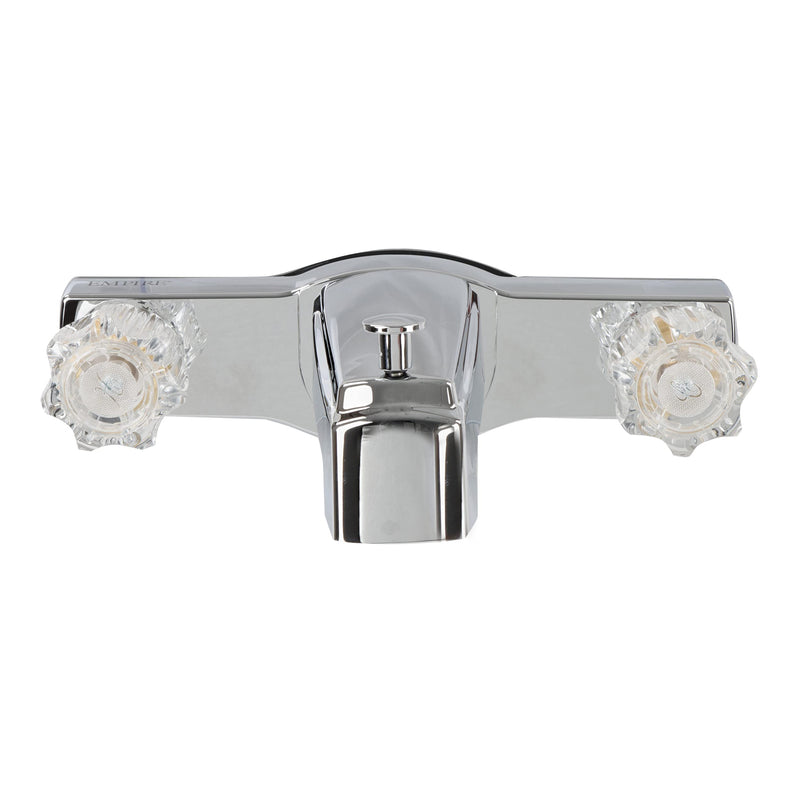 RV Bath Faucet Empire Faucets with Diverter - 8in Chrome Mobile Home Bathtub Faucet Replacement for Travel Trailer