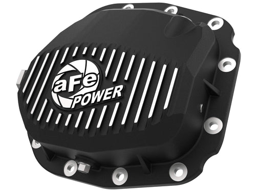 aFe POWER Rear Differential Cover Pro Series Black w/Machined Fins - #46-71180B - Ford F-150 15-23 (Super 8.8-12)