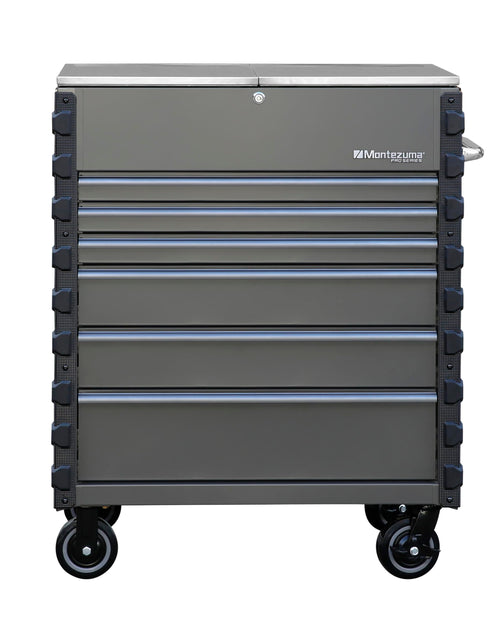Pro Mechanics Cart Montezuma - Metallic Gray with Titanium-colored Aluminum pulls