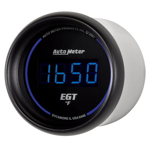 Cobalt Auto Meter 6945 Digital 2-1/16" 0-2000 F Pyrometer E.G.T. (Exhaust Gas Temperature)