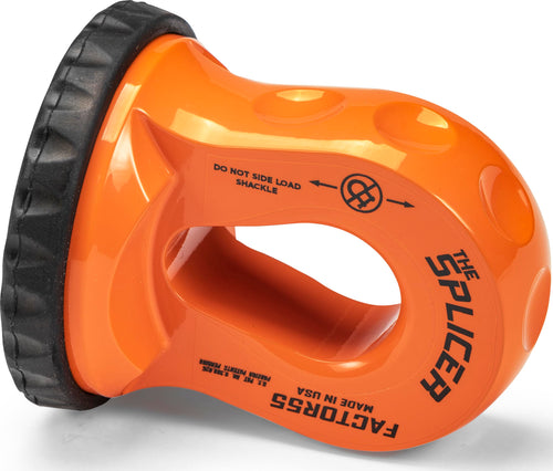 Synthetic Rope Shackle Factor 55 Splicer, Fits Rope up to 1/2" - Orange