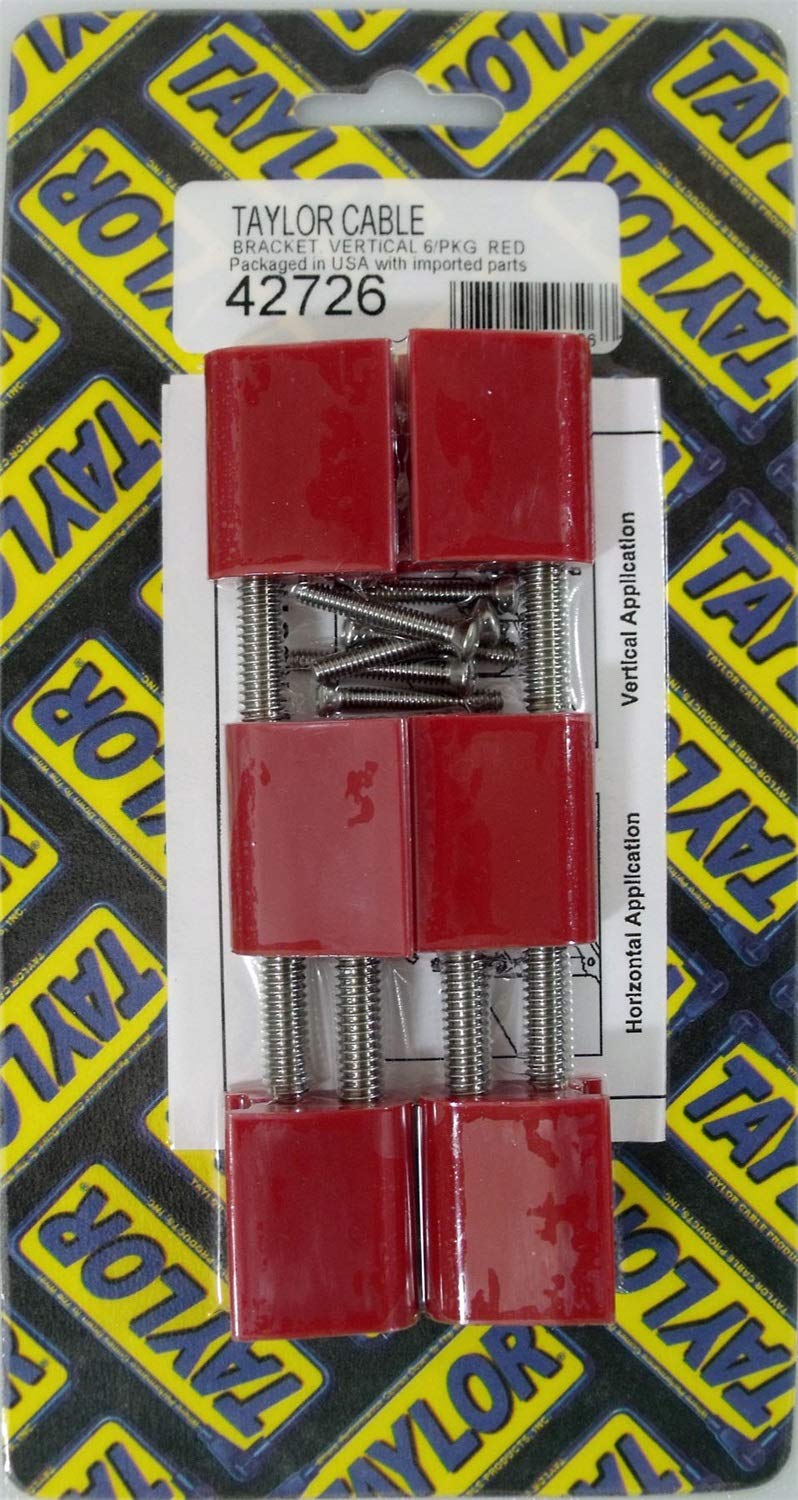 Red Taylor Cable Vertical Mounting Bracket for Clamp Style Wire Separators
