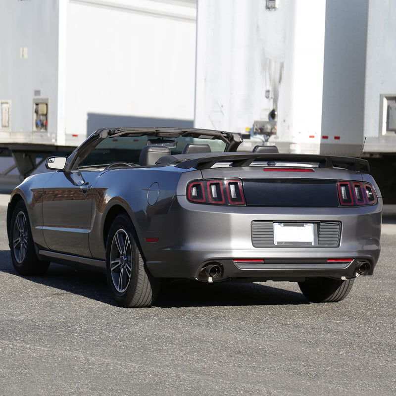 4-Pedestal Style Spec-D Tuning Matte Black ABS Rear Trunk Spoiler for 2010-2014 Ford Mustang GT Models