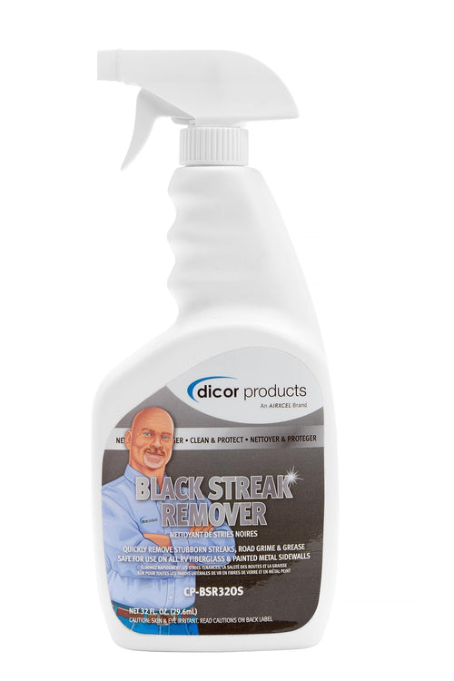 Dicor Black Streak Remover CP-BSR320S Cleaner Spray for RV Roofs and Exterior, White