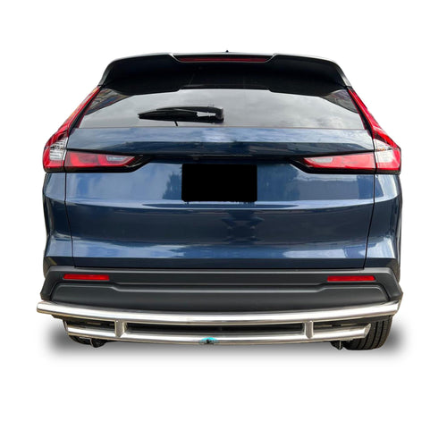 Rear Bumper Guard Black Horse Double Layer Stainless Steel Compatible with 2017-2025 Honda CR-V-CRDL-HOH602S