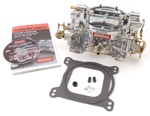 750 CFM Edelbrock Performer 1407 Square Bore 4-Barrel Air Valve Secondary Manual Choke New Carburetor