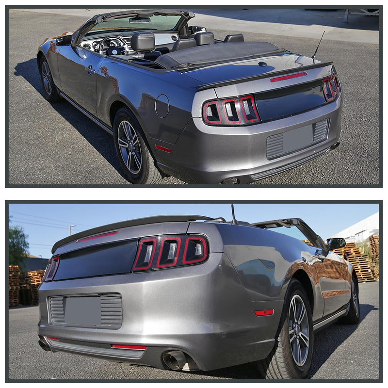 GT Style Spec-D Tuning Matte Black ABS Rear Trunk Spoiler for 2010-2014 Ford Mustang Models