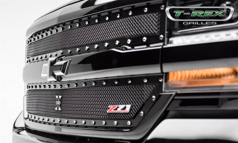 Chevrolet Silverado Grille T-Rex 6711241 X-Metal Black, 1 Pack