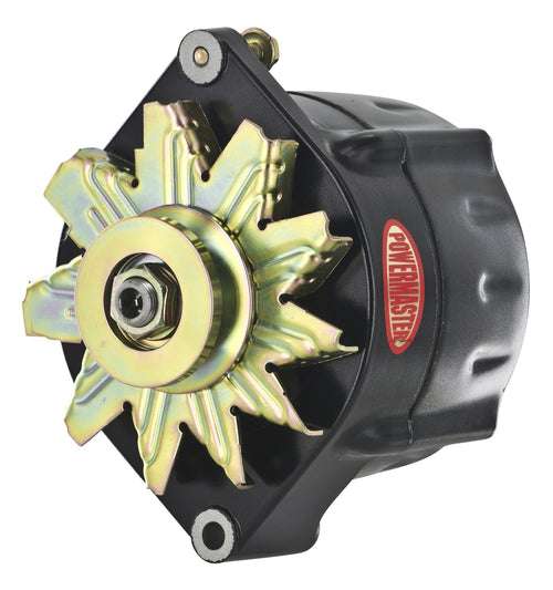 Alt Powermaster GM 12SI Black 85A Smooth Look™ 1V Pulley 1 or 3 Wire